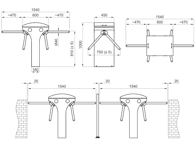 STILE 600 — оборудование CAME